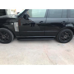 Купить Боковые пороги Tayga Black (2 шт., алюминий) для Range Rover III L322 2002-2012 гг