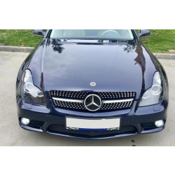Купить Передняя решетка (2005-2008, Diamond Silver) для Mercedes CLS C219