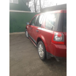 Купити Бокові пороги Maya Red (2 шт., алюміній) для Land Rover Freelander II