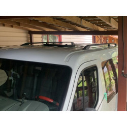 Купить Рейлинги Черные ExtraLong, пластиковые ножки для Nissan NV400 2010-2024 гг