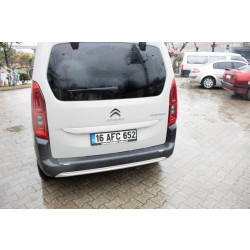 Купить Накладка на задний бампер (ABS) для Peugeot Partner/Rifter 2019- гг