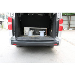 Купить Накладка на задний бампер EuroCap (на длинную базу, ABS) для Opel Zafira Life 2019- гг