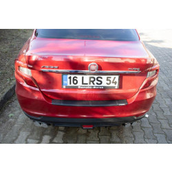 Купити Накладка на задній бампер EuroCap (Sedan, ABS) для Fiat Tipo 2016- рр