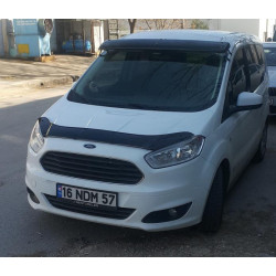Купити Козирьок на лобове скло (чорний глянець, 5мм) для Ford Courier 2014-2023 рр
