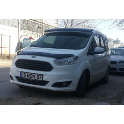 Купити Козирьок на лобове скло (чорний глянець, 5мм) для Ford Courier 2014-2023 рр