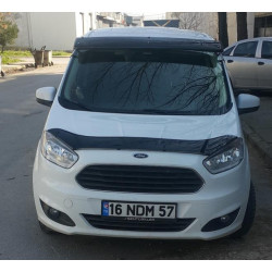 Купити Козирьок на лобове скло (чорний глянець, 5мм) для Ford Courier 2014-2023 рр
