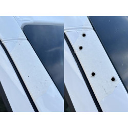 Купити Козирок на лобове скло на рамі V2 (чорний глянець, 5мм) для Volkswagen Crafter 2006-2016 рр