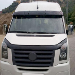 Купити Козирок на лобове скло на рамі V2 (чорний глянець, 5мм) для Volkswagen Crafter 2006-2016 рр