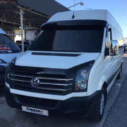 Купити Козирок на лобове скло на рамі V2 (чорний глянець, 5мм) для Volkswagen Crafter 2006-2016 рр