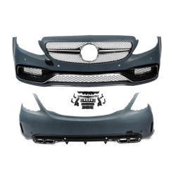 Купити Комплект обвісів з повним заднім бампером (AMG C63-designs 2014-2018) для Mercedes C-сlass W205 рр