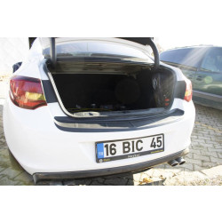 Купити Накладка на задній бампер EuroCap (Sedan, ABS) для Opel Astra J 2009-2015 рр