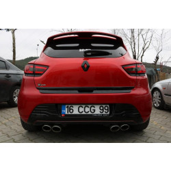 Купити Накладка на задній бампер EuroCap (ABS) для Renault Clio IV 2012-2019 рр