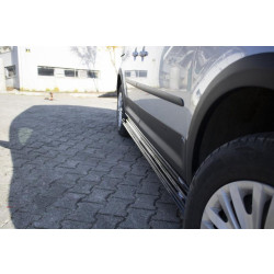 Купити Накладки на бічні пороги EuroCap (чорні) для Volkswagen Caddy 2010-2015 рр