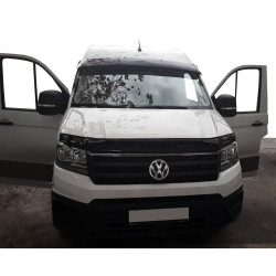 Купити Дефлектор лобового скла (чорний глянець, 5мм) для Volkswagen Crafter 2016- рр