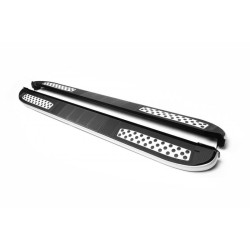 Купить Боковые пороги Tayga V2 (2 шт., алюминий) для SsangYong Korando 2010–2019 гг