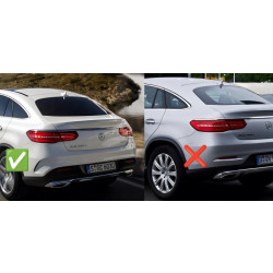 Купити Бризковики Premium без порогів (4 шт) для Mercedes GLE coupe C292 2015-2019 рр