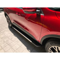 Купить Боковые пороги RedLine V1 (2 шт., алюминий) для Ford Kuga/Escape 2019- рр