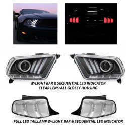 Купить Передняя оптика (2 шт, 2010-2015) для Ford Mustang