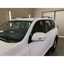 Купить Рейлинги турецкий дизайн (Черные, 2 шт) Металлические ножки для Toyota Land Cruiser Prado 150