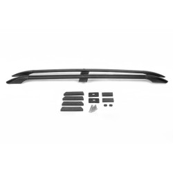 Купить Рейлинги турецкий дизайн (Черные, 2 шт) Металлические ножки для Toyota Land Cruiser Prado 150