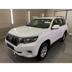 Купить Рейлинги турецкий дизайн (Черные, 2 шт) Металлические ножки для Toyota Land Cruiser Prado 150