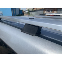 Купити Рейлінги турецька дизайн (Хром, 2 шт) металеві ніжки для Toyota Land Cruiser Prado 150