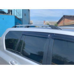 Купити Рейлінги турецька дизайн (Хром, 2 шт) металеві ніжки для Toyota Land Cruiser Prado 150