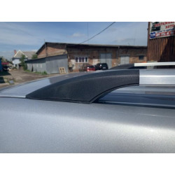 Купити Рейлінги турецька дизайн (Хром, 2 шт) металеві ніжки для Toyota Land Cruiser Prado 150