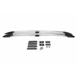 Купити Рейлінги турецька дизайн (Хром, 2 шт) металеві ніжки для Toyota Land Cruiser Prado 150