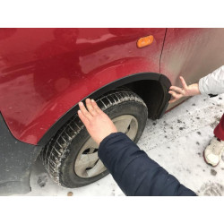 Купить Накладки на арки (6 шт, черные) Черная нержавейка для Volkswagen T5 Transporter 2003-2010 гг