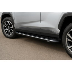 Купити Бокові пороги OEM V2B (2 шт, алюміній) для Toyota Rav 4 2019- рр