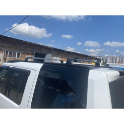 Купить Перемычки на оригинальные рейлинги (2 шт) Серые для Land Rover Discovery IV