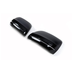 Купить Крышки зеркал (с LED повторителем, стиль 2020) Черный цвет для Toyota Land Cruiser 200