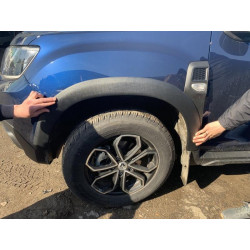 Купити Розширювачі арок широкі (8 шт, ABS) DDU - Україна для Renault Duster 2018-2024 рр