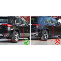 Купити Бризковики Premium (не пофарбовані розширювачі арок, модель з підніжками, 4 шт) для Mercedes GLE W167