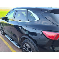 Купить Боковые пороги Mevsim Grey (2 шт., алюминий) для Ford Puma 2019- рр