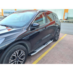 Купить Боковые пороги Mevsim Grey (2 шт., алюминий) для Ford Kuga/Escape 2019- рр