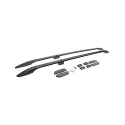 Купити Рейлінги Чорні Максі, пластикові ніжки для Ford Connect 2014-2021 рр