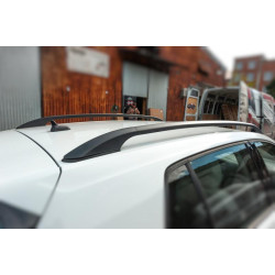 Купити Рейлінги OmsaLine Solid (2 шт, чорні) для Volkswagen Golf 7/E-Golf