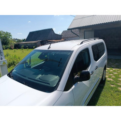 Купити Рейлінги OmsaLine Solid (2 шт, чорні) Довга база для Toyota Proace City