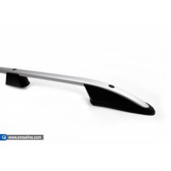 Купить Рейлинги OmsaLine Elegance (2 шт, серые) для Mitsubishi ASX 2010-2023 гг