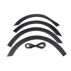 Купить Накладки на арки (4 шт, черные) 2008-2012, металлические для Renault Kangoo