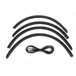 Купить Накладки на арки (4 шт, черные) Металлические для Renault Sandero 2007-2013 гг