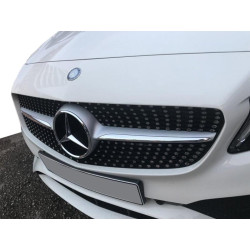 Купити Передня решітка Diamond Silver (для Avantgarde/AMG-Line/C43 AMG) 2014-2018, з камерою для Mercedes C-сlass W205 рр