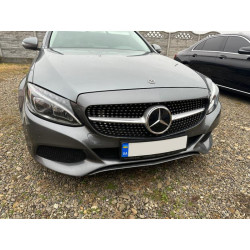 Купити Передня решітка Diamond Silver (для Avantgarde/AMG-Line/C43 AMG) 2014-2018, з камерою для Mercedes C-сlass W205 рр