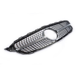 Купити Передня решітка Diamond Silver (для Avantgarde/AMG-Line/C43 AMG) 2014-2018, з камерою для Mercedes C-сlass W205 рр