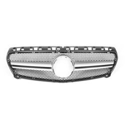 Купити Передня решітка AMG Silver (2012-2015) для Mercedes A-сlass W176 рр