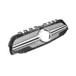 Купити Передня решітка AMG Silver (для 2018-2022) для Mercedes A-сlass W177 2018- рр