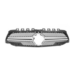 Купити Передня решітка AMG Silver (для 2018-2022) для Mercedes A-сlass W177 2018- рр