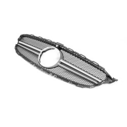 Купити Передня решітка AMG Silver (для Avantgarde/AMG-Line/C43 AMG) 2018-2025, без камери для Mercedes C-сlass W205 рр